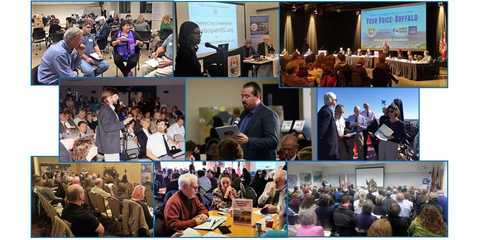 Scenes from various Great Lakes Water Quality Agreement meetings