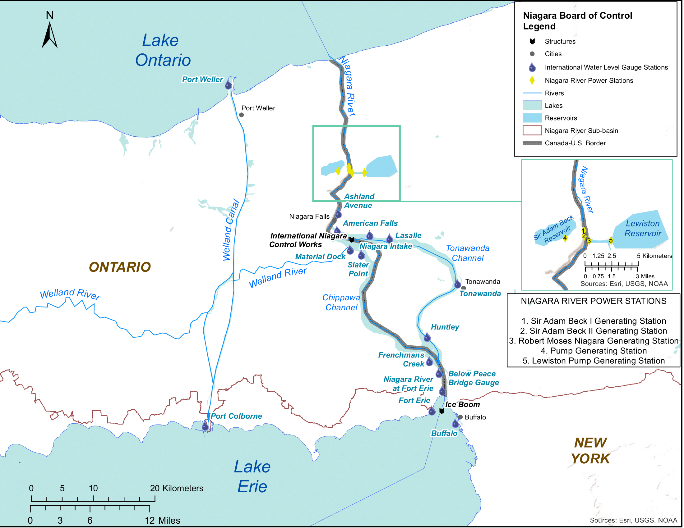 INBC - Niagara River sub-basin map