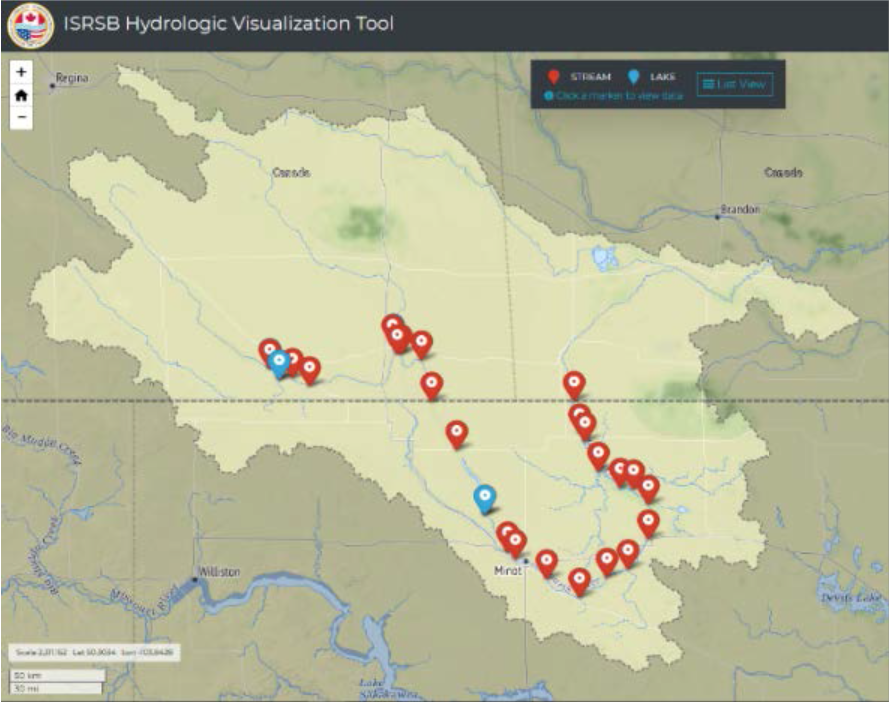 Hydrologic Map of Souris Basin