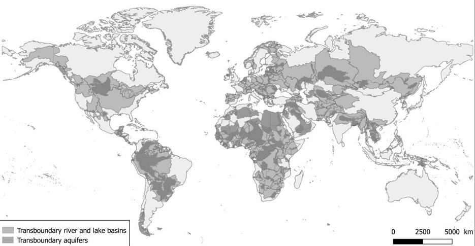map surface waters world united nations