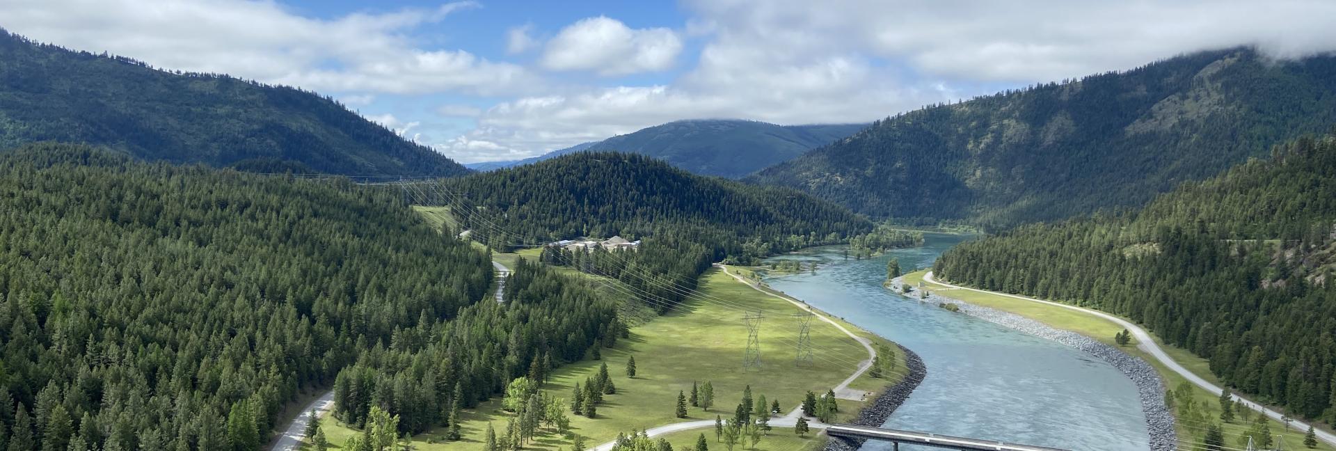 View from Libby Dam, Kootenay/Kootenai River