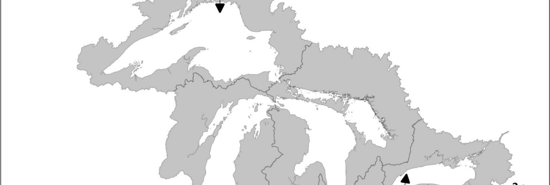 Map of Great Lakes Diversions