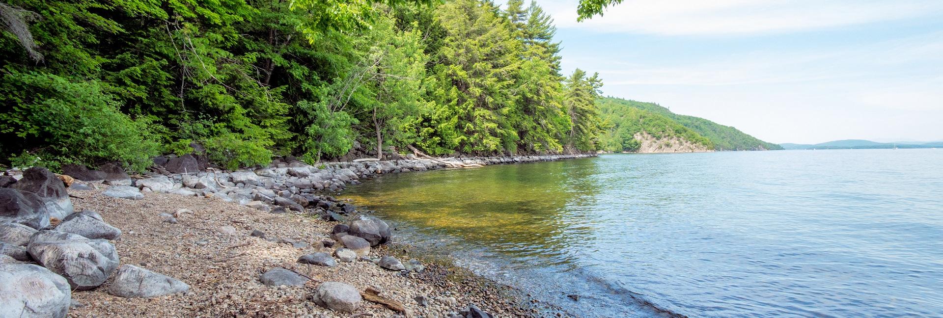 Image of bay in Lake Champlain