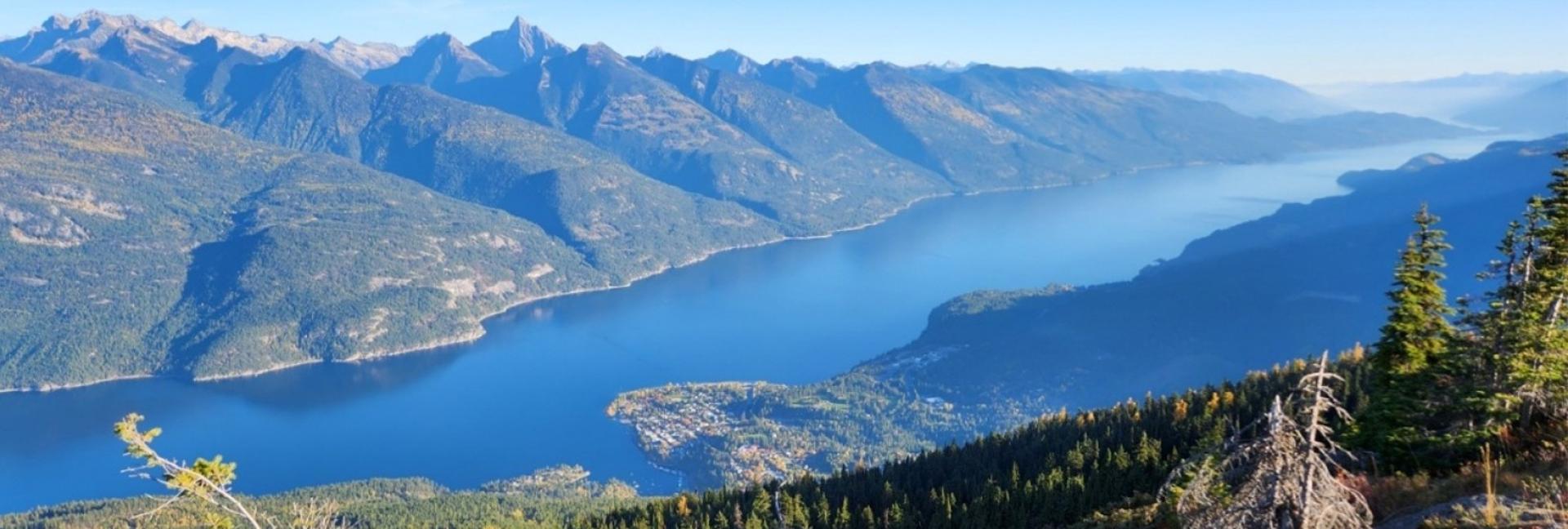 View of Kootenay Lake from above