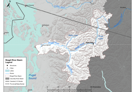Skagit River basin map