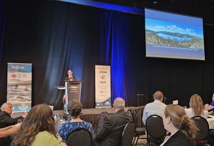 ijc commissioner dr sue chiblow at cwra conference 2024 in saskatoon