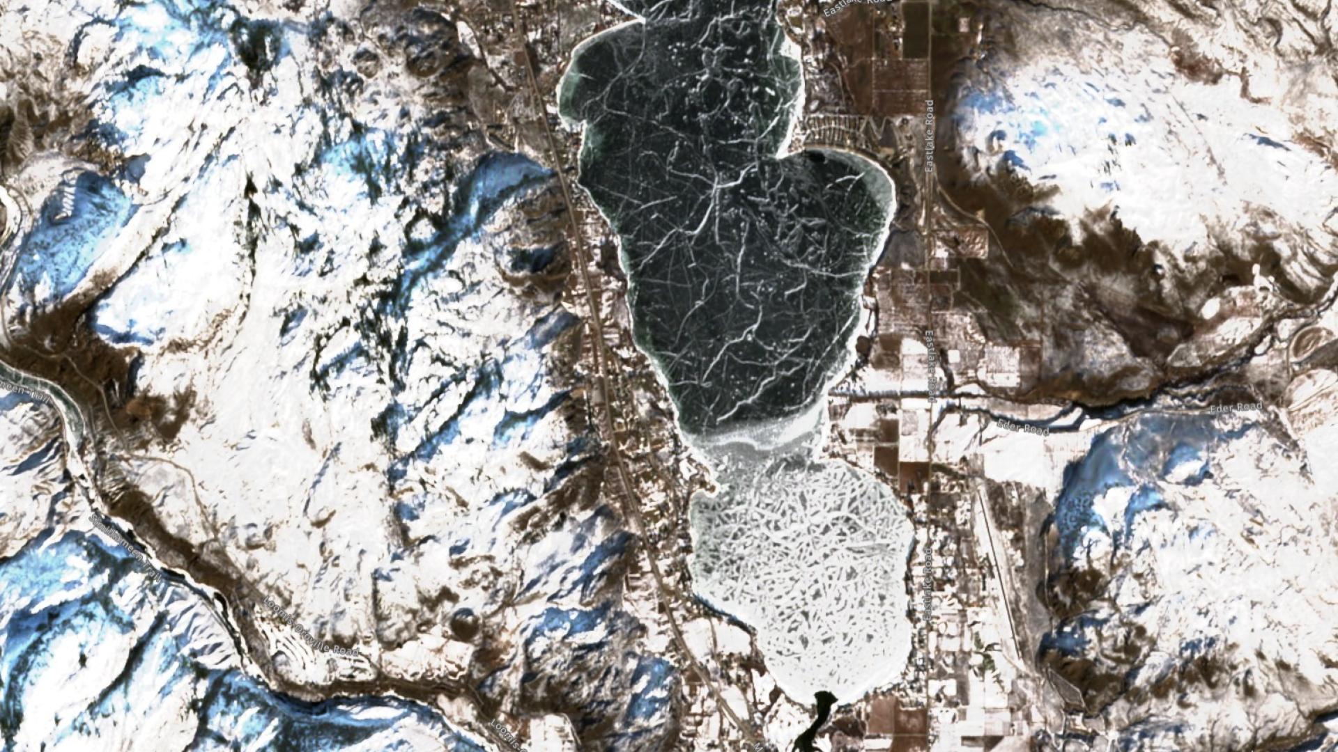 osoyoos lake ice feb 2017 sentinel true color