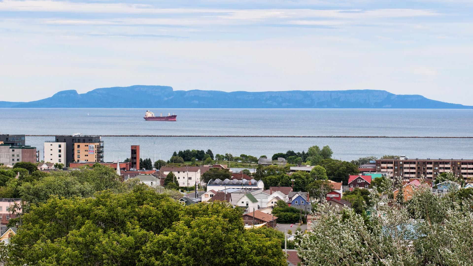 Thunder Bay and the Sleeping Giant peninsula, Lake Superior