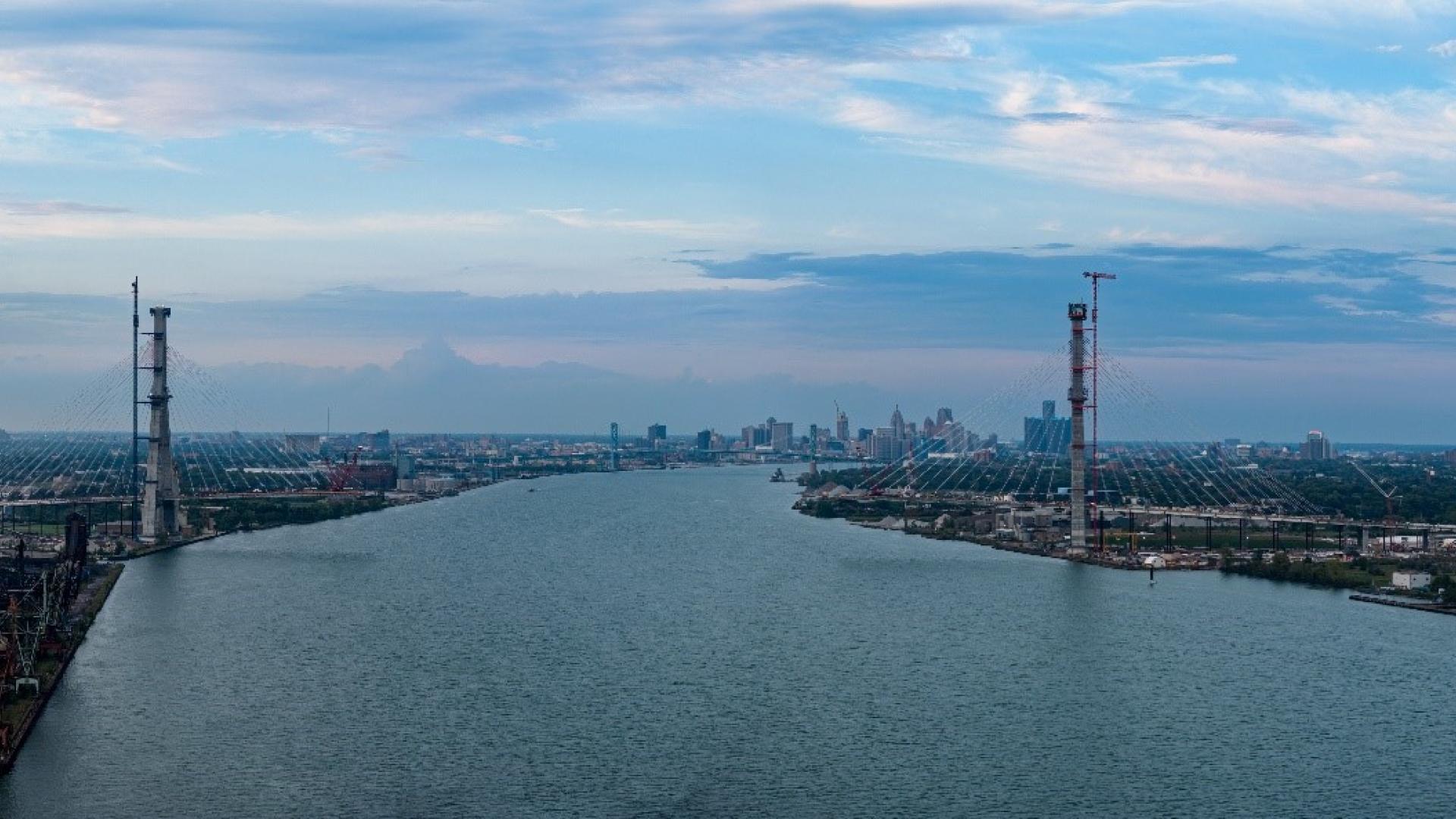 gordie howe bridge detroit river 