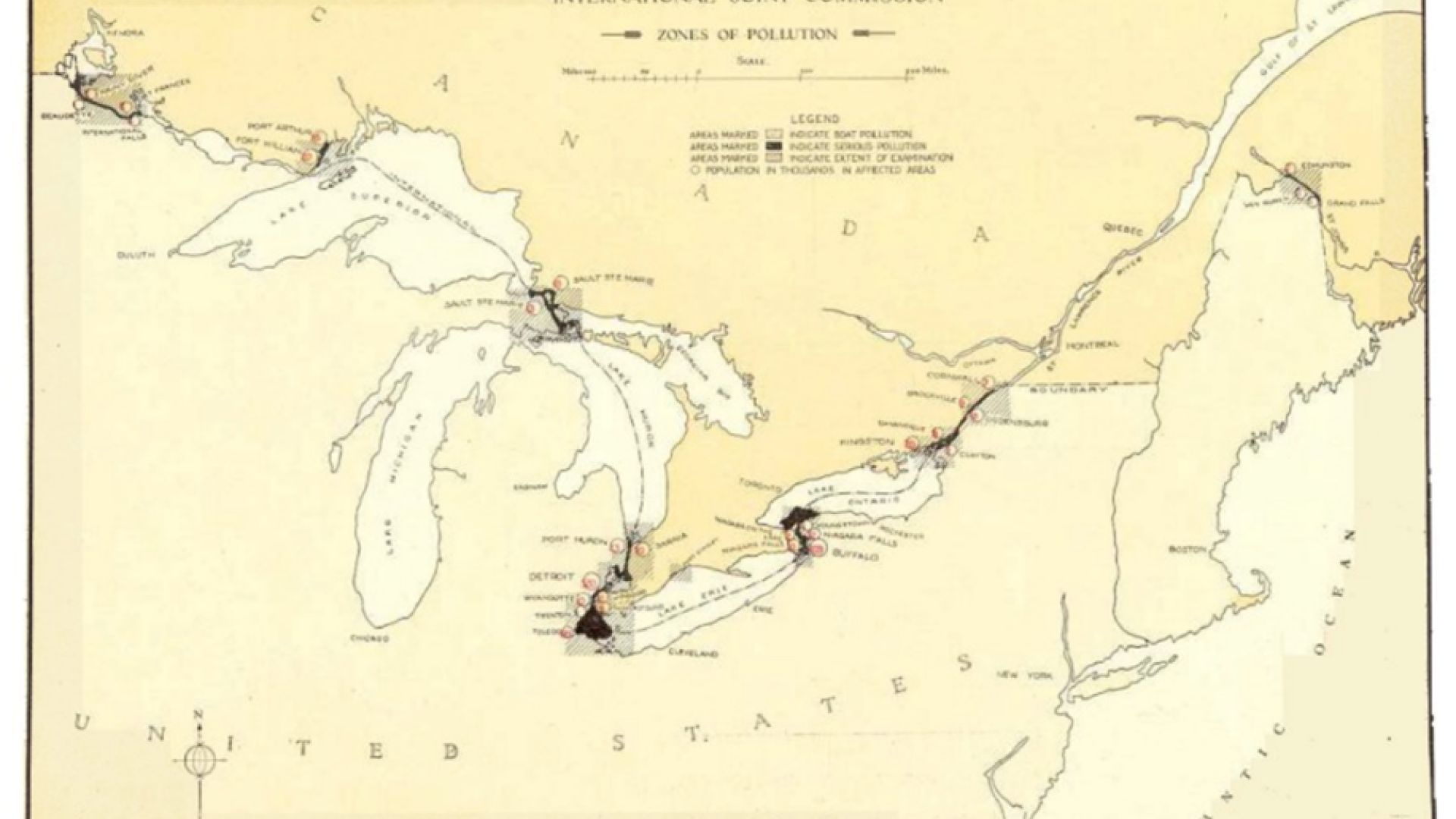 zones pollution 1913 map