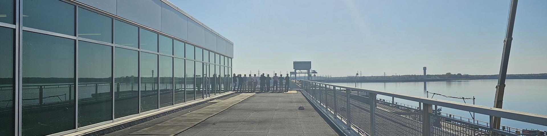 Picture of some GLAM PAG members visiting Moses-Saunders Dam