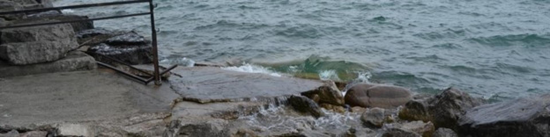 Photo of high water levels