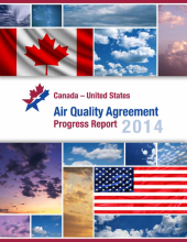 Cover of the 2014 Air Quality Progress Report