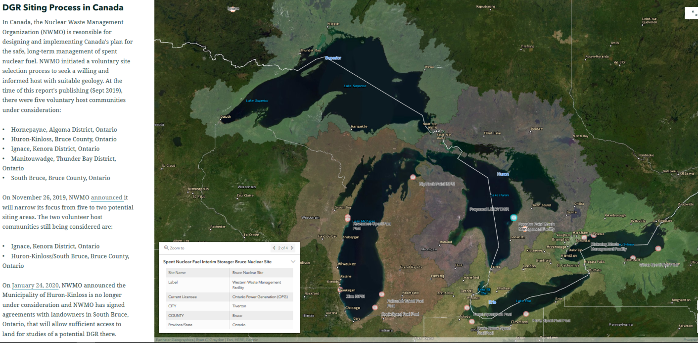 underground storage map 